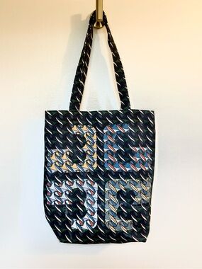 Tory Burch Curly Ribbon Canvas Tote